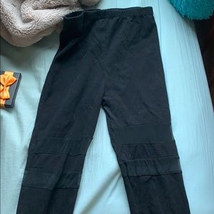 black mesh leggings